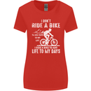 Cycling Life To Days Funny Cyclist Bicycle Womens Wider Cut T-Shirt Red