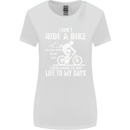 Cycling Life To Days Funny Cyclist Bicycle Womens Wider Cut T-Shirt White