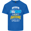 Cycling Looking at an Awesome Cyclist Mens Cotton T-Shirt Tee Top Royal Blue