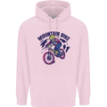 Cycling Mountain Bike Bicycle Cyclist MTB Childrens Kids Hoodie Light Pink