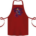Cycling Mountain Bike Bicycle Cyclist MTB Cotton Apron 100% Organic Maroon