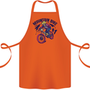 Cycling Mountain Bike Bicycle Cyclist MTB Cotton Apron 100% Organic Orange