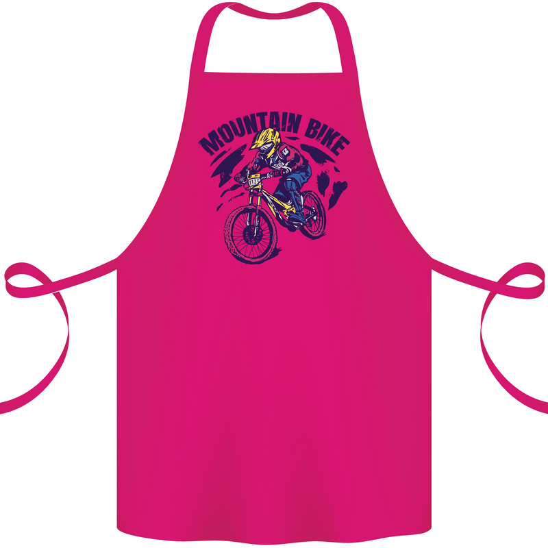 Cycling Mountain Bike Bicycle Cyclist MTB Cotton Apron 100% Organic Pink