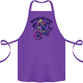 Cycling Mountain Bike Bicycle Cyclist MTB Cotton Apron 100% Organic Purple