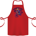 Cycling Mountain Bike Bicycle Cyclist MTB Cotton Apron 100% Organic Red