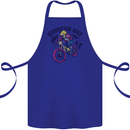 Cycling Mountain Bike Bicycle Cyclist MTB Cotton Apron 100% Organic Royal Blue
