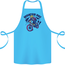 Cycling Mountain Bike Bicycle Cyclist MTB Cotton Apron 100% Organic Turquoise
