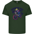 Cycling Mountain Bike Bicycle Cyclist MTB Mens Cotton T-Shirt Tee Top Forest Green