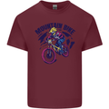 Cycling Mountain Bike Bicycle Cyclist MTB Mens Cotton T-Shirt Tee Top Maroon