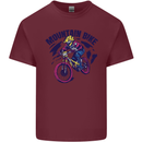 Cycling Mountain Bike Bicycle Cyclist MTB Mens Cotton T-Shirt Tee Top Maroon