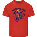 Cycling Mountain Bike Bicycle Cyclist MTB Mens Cotton T-Shirt Tee Top Red