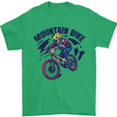Cycling Mountain Bike Bicycle Cyclist MTB Mens T-Shirt Cotton Gildan Irish Green