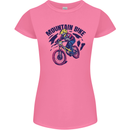 Cycling Mountain Bike Bicycle Cyclist MTB Womens Petite Cut T-Shirt Azalea