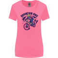 Cycling Mountain Bike Bicycle Cyclist MTB Womens Wider Cut T-Shirt Azalea