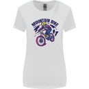 Cycling Mountain Bike Bicycle Cyclist MTB Womens Wider Cut T-Shirt White