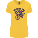 Cycling Mountain Bike Bicycle Cyclist MTB Womens Wider Cut T-Shirt Yellow