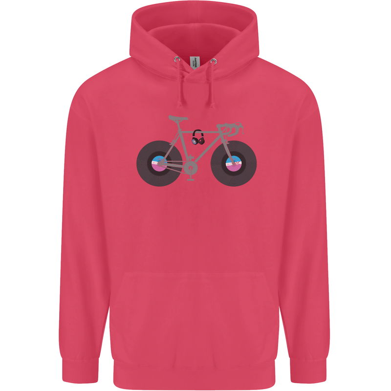 Cycling Music Cyclist Funny Bicycle Bike Childrens Kids Hoodie Heliconia