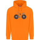 Cycling Music Cyclist Funny Bicycle Bike Childrens Kids Hoodie Orange