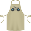 Cycling Music Cyclist Funny Bicycle Bike Cotton Apron 100% Organic Khaki