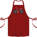 Cycling Music Cyclist Funny Bicycle Bike Cotton Apron 100% Organic Maroon