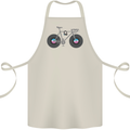 Cycling Music Cyclist Funny Bicycle Bike Cotton Apron 100% Organic Natural