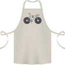 Cycling Music Cyclist Funny Bicycle Bike Cotton Apron 100% Organic Natural