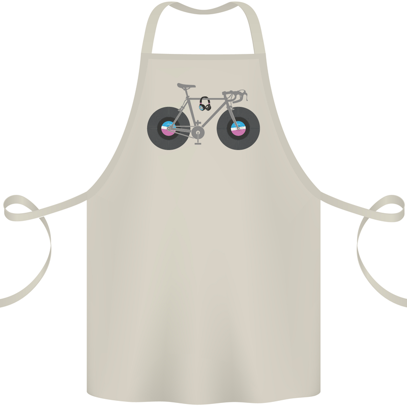 Cycling Music Cyclist Funny Bicycle Bike Cotton Apron 100% Organic Natural
