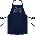Cycling Music Cyclist Funny Bicycle Bike Cotton Apron 100% Organic Navy Blue