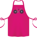 Cycling Music Cyclist Funny Bicycle Bike Cotton Apron 100% Organic Pink