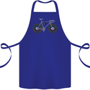 Cycling Music Cyclist Funny Bicycle Bike Cotton Apron 100% Organic Royal Blue