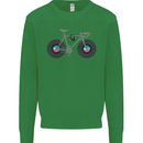 Cycling Music Cyclist Funny Bicycle Bike Kids Sweatshirt Jumper Irish Green