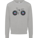 Cycling Music Cyclist Funny Bicycle Bike Kids Sweatshirt Jumper Sports Grey