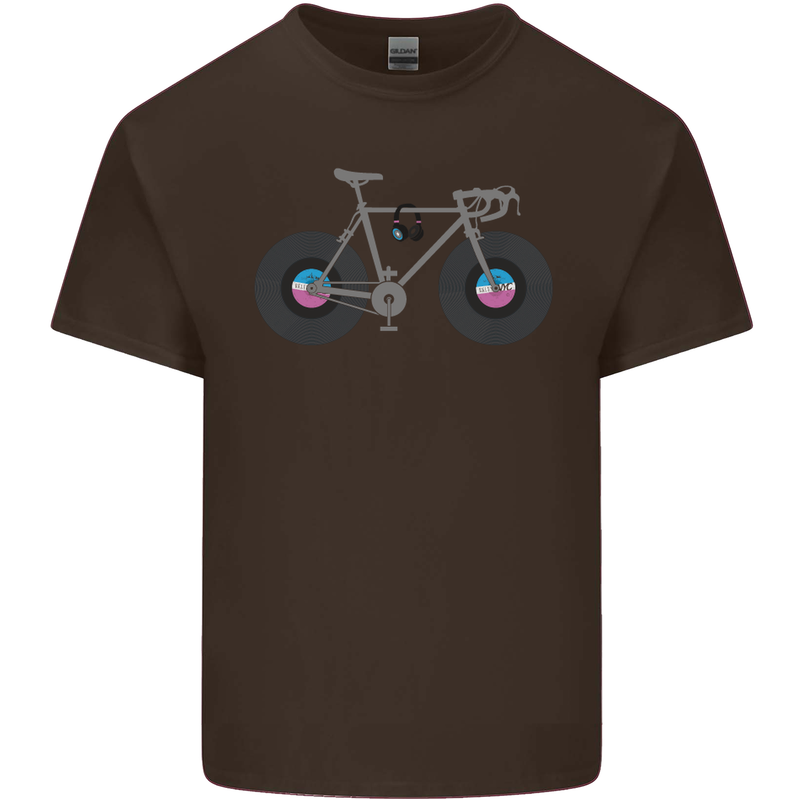 Cycling Music Cyclist Funny Bicycle Bike Kids T-Shirt Childrens Chocolate