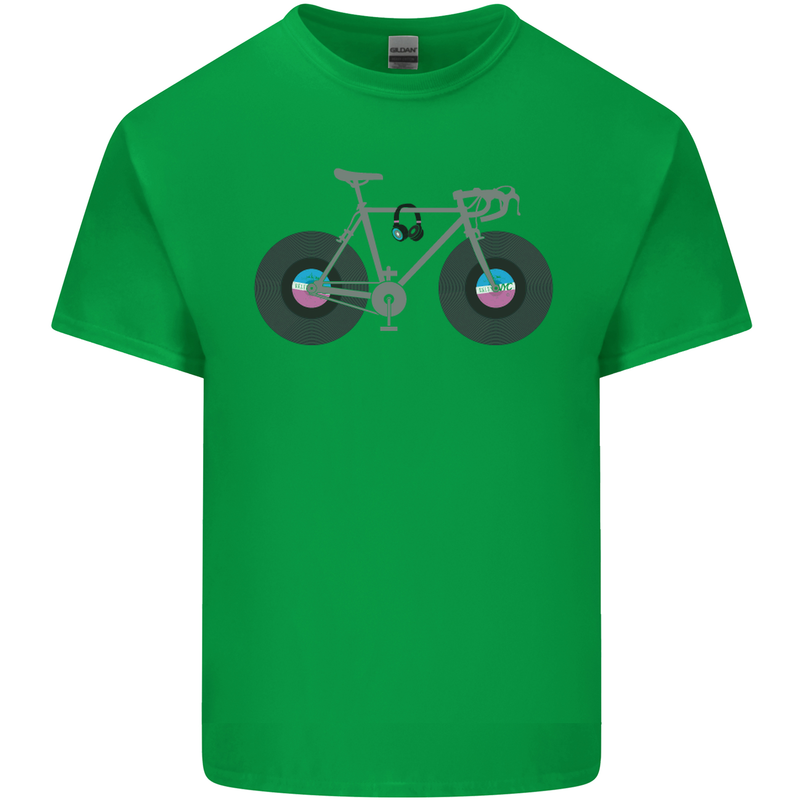 Cycling Music Cyclist Funny Bicycle Bike Kids T-Shirt Childrens Irish Green