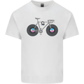 Cycling Music Cyclist Funny Bicycle Bike Kids T-Shirt Childrens White