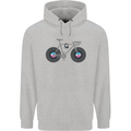 Cycling Music Cyclist Funny Bicycle Bike Mens 80% Cotton Hoodie Sports Grey