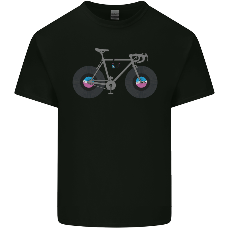 Cycling Music Cyclist Funny Bicycle Bike Mens Cotton T-Shirt Tee Top Black