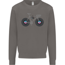 Cycling Music Cyclist Funny Bicycle Bike Mens Sweatshirt Jumper Charcoal