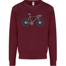 Cycling Music Cyclist Funny Bicycle Bike Mens Sweatshirt Jumper Maroon