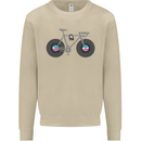Cycling Music Cyclist Funny Bicycle Bike Mens Sweatshirt Jumper Sand