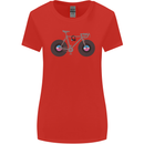 Cycling Music Cyclist Funny Bicycle Bike Womens Wider Cut T-Shirt Red