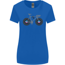 Cycling Music Cyclist Funny Bicycle Bike Womens Wider Cut T-Shirt Royal Blue