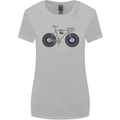 Cycling Music Cyclist Funny Bicycle Bike Womens Wider Cut T-Shirt Sports Grey