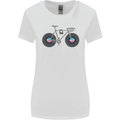 Cycling Music Cyclist Funny Bicycle Bike Womens Wider Cut T-Shirt White