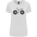 Cycling Music Cyclist Funny Bicycle Bike Womens Wider Cut T-Shirt White