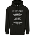 Cycling My Perfect Day Cyclist Bicycle Childrens Kids Hoodie Black