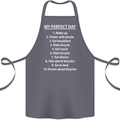 Cycling My Perfect Day Cyclist Bicycle Cotton Apron 100% Organic Steel