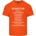 Cycling My Perfect Day Cyclist Bicycle Kids T-Shirt Childrens Orange