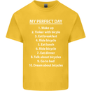 Cycling My Perfect Day Cyclist Bicycle Kids T-Shirt Childrens Yellow