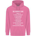 Cycling My Perfect Day Cyclist Bicycle Mens 80% Cotton Hoodie Azelea